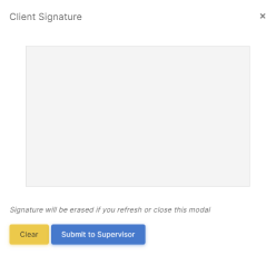 client signature